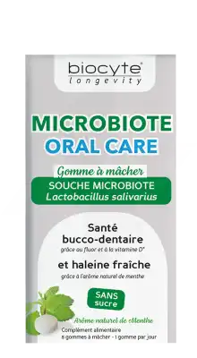 Biocyte Microbiote Oral Care Chew Gum B/8 à Beaujeu-Saint-Vallier-Pierrejux-et-Quitteur