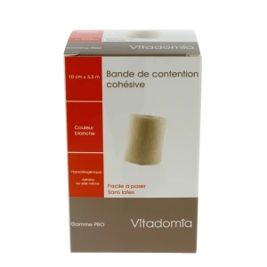 Vitadomia Bande Cohésive Blanche 10cmx3m