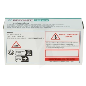 Briviact 100 Mg, Comprimé Pelliculé