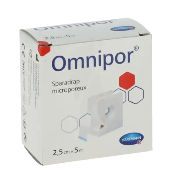 Omnipor® Sparadrap Microporeux 2,5 Cm X 5 Mètres - Dévidoir