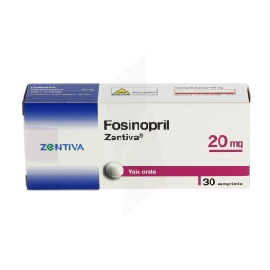 Fosinopril Zentiva 20 Mg, Comprimé