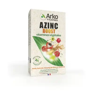 Azinc® Boost Vitamines Végétales Comprimés à Croquer B/24 à Wittenheim