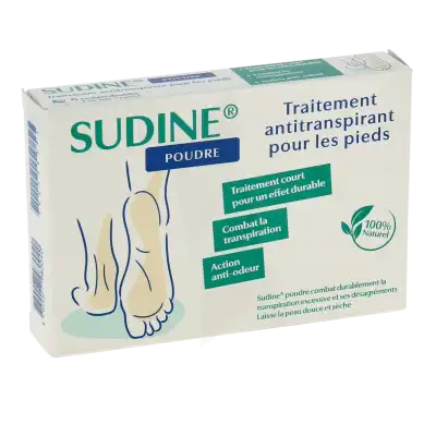 Sudine Poudre Traitement Anti-transpirant Pour Les Pieds Boites De 6 Sachets Doubles à Saint-Jory