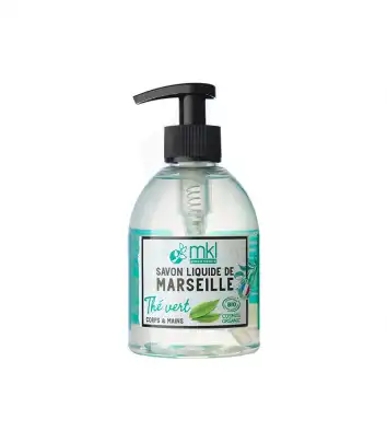 Mkl Savon Liquide De Marseille Bio Thé Vert Fl Pompe/300ml