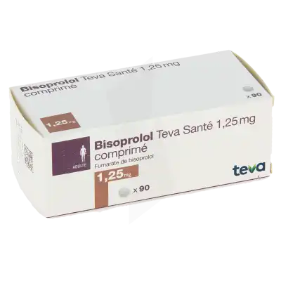Bisoprolol Teva Sante 1,25 Mg, Comprimé à DIJON