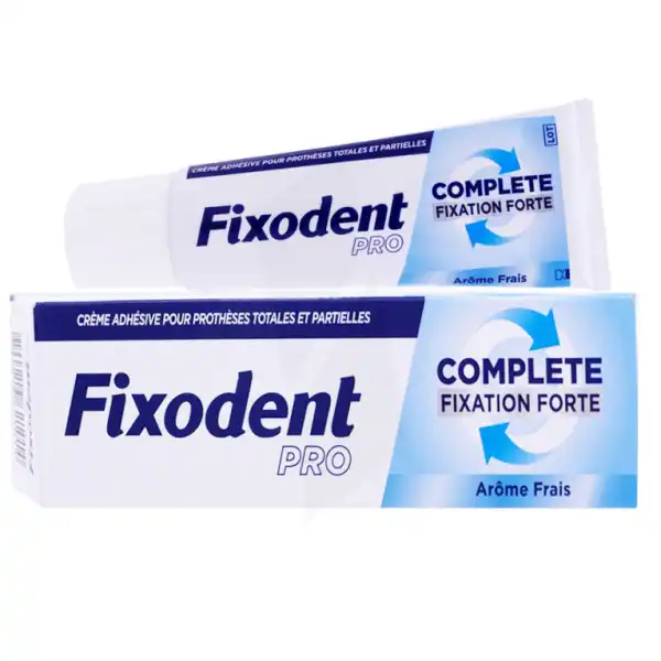 Fixodent Pro Complete Fixation Forte Cr Adhésive Frais T/47g