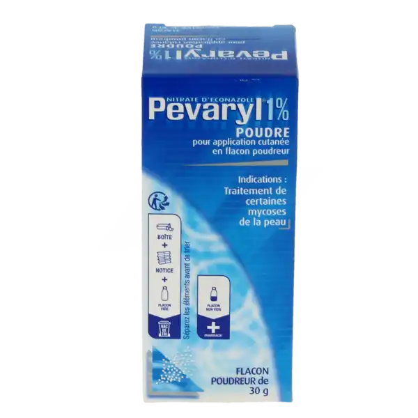 Pevaryl 1%, Poudre Pour Application Cutanée En Flacon Poudreur