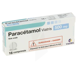 Paracetamol Viatris 500 Mg, Comprimé