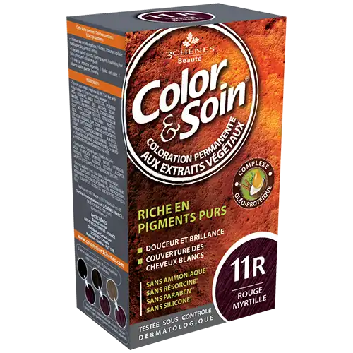 Color&soin Kit Coloration Permanente 11r Rouge Myrtille