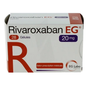 Rivaroxaban Eg 20 Mg Gél Plq/28