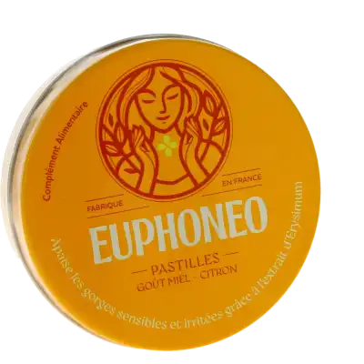 Euphoneo Miel Citron Pastille Sans Sucre Boîte De 50 à NOYON