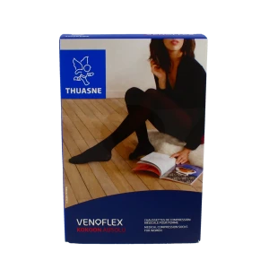 Venoflex Kokoon Absolu 2 Chaussette Mollet+ Femme Noir Taille 4n