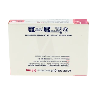 Acide Folique Biogaran 0,4 Mg, Comprimé