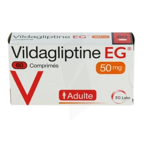 Vildagliptine Eg 50 Mg, Comprimé