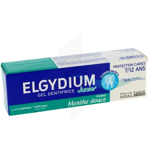 Elgydium Junior Protection Caries Pâte Dentifrice Menthe Douce 7-12ans T/50ml