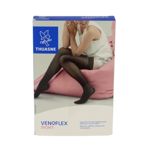 Thuasne Venoflex Secret 2 Chaussette Femme Beige Doré T2l-