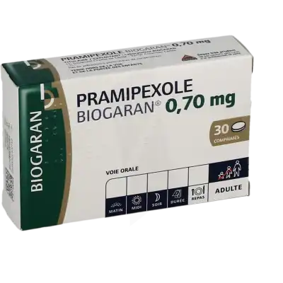 PRAMIPEXOLE BIOGARAN 0,70 mg, comprimé