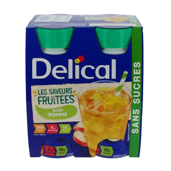 Delical Boiss S Fruit Nutrim Pomme 4/200ml