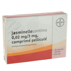 Jasminellecontinu 0,02 Mg/3 Mg, Comprimé Pelliculé