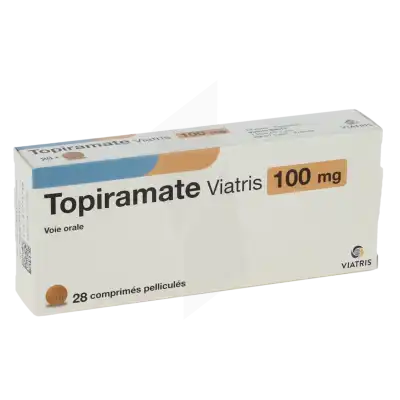 TOPIRAMATE VIATRIS 100 mg, comprimé pelliculé
