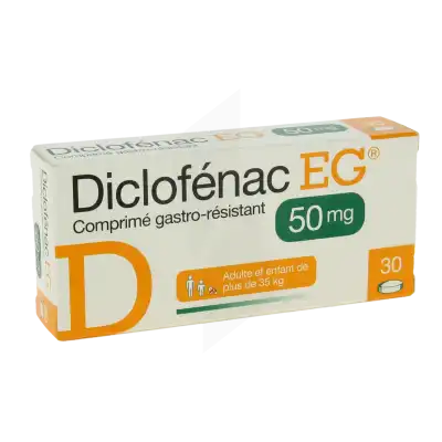 DICLOFENAC EG 50 mg,comprimé gastro-résistant