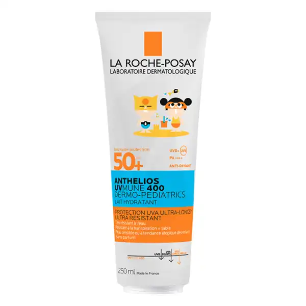 La Roche Posay Anthelios Dermo-pediatrics Lait Solaire Enfants Peaux Sensibles Visage & Corps Sans Parfum Spf50+ Tube/250ml
