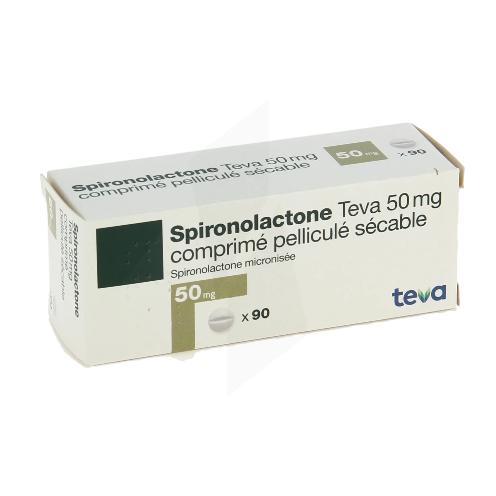 Spironolactone Teva 50 Mg, Comprimé Pelliculé Sécable