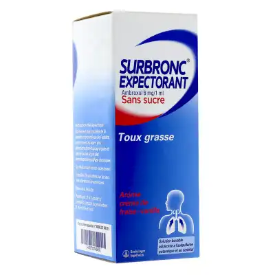 Surbronc Solution Buvable Expectorant Ambroxol Sans Sucre Fl/100ml
