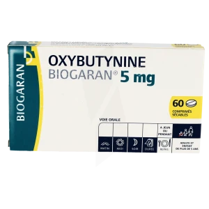 Oxybutynine Biogaran 5 Mg, Comprimé Sécable