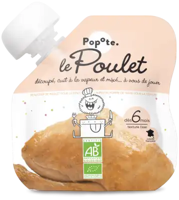 Popote Poulet Bio Gourde/60g à RUMILLY
