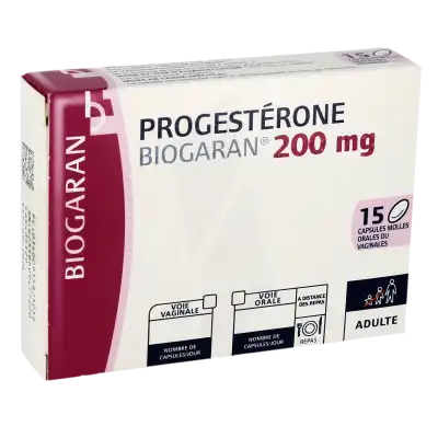 Progesterone Biogaran 200 Mg, Capsule Molle Ou Capsule Molle Vaginale à Nice