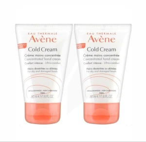 Avène Cold Cream Crème Mains Concentrée - 2x50ml