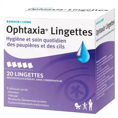 Ophtaxia Lingettes B/20 à Bordeaux