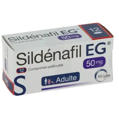 Sildenafil Eg 50 Mg, Comprimé Pelliculé à SAINT-PRIEST