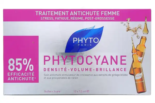 Phytocyane Soin Antichute Stimulateur De Croissance Phyto 12 X 7,5ml