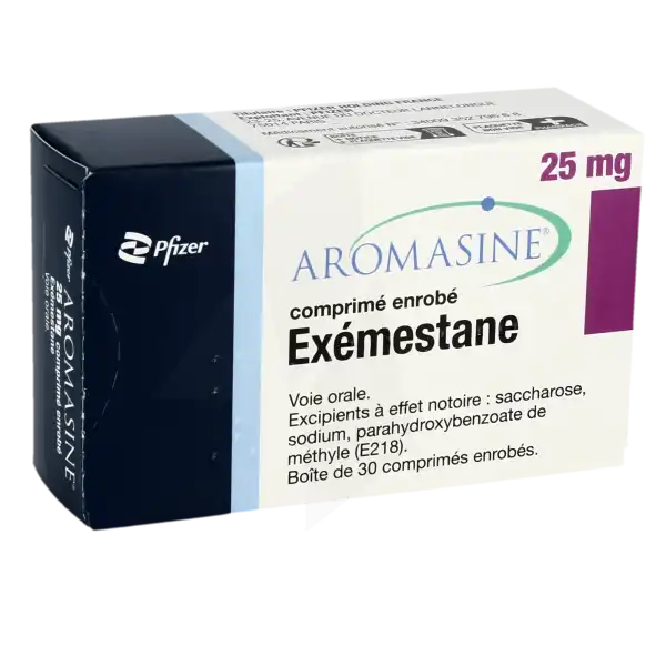 Aromasine 25 Mg, Comprimé Enrobé