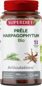 Superdiet Prêle Harpagophytum Bio Comprimés B/80