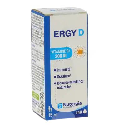 Nutergia Ergy D 200 Ui Gouttes Buvables Flacon De 15 Ml à Villeneuve-d'Ascq