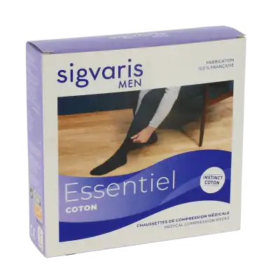 Sigvaris Essentiel Instinct Coton Chaussette Classe 2 Homme Granite Long L à Le Pré-Saint-Gervais