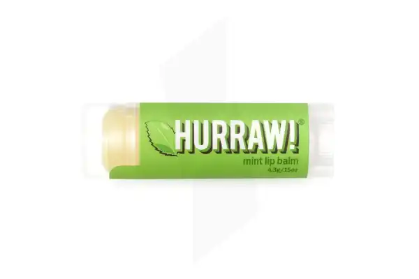 Hurraw! Baume à Lèvres Menthe Stick/4,3g