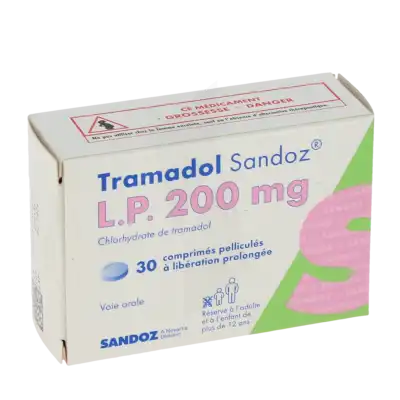 Tramadol Sandoz L.p. 200 Mg, Comprimé Pelliculé à Libération Prolongée à SAINT-PRIEST