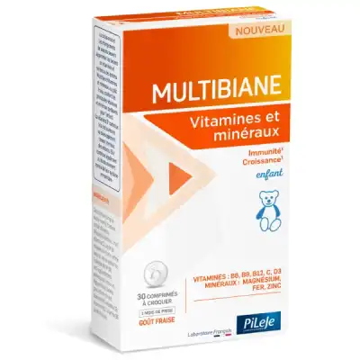 Multibiane Enfant Vitamines & Minéraux Cpr à Croquer Fraise B/30 à MONSWILLER