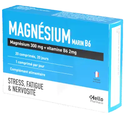 Magnesium Marin  300mg + Vit B6 20 Cp à Saint-Bonnet-de-Mure