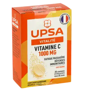 Acheter UPSA Vitamine C 1000 Comprimés effervescents 2T/10 à JACOU