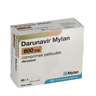 Darunavir Mylan 600 Mg, Comprimé Pelliculé à Bordeaux