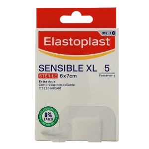 Elastoplast Med Sensible Xl Pansements 6x7cm B/5