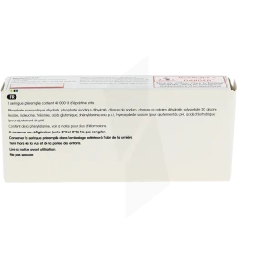 Retacrit 40000 Ui/1 Ml, Solution Injectable En Seringue Préremplie