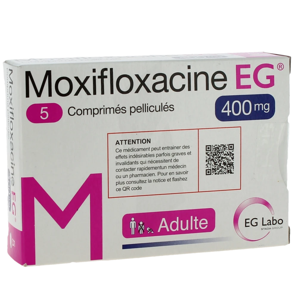 Moxifloxacine Eg 400 Mg, Comprimé Pelliculé