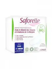 Saforelle Serviettes Hygiéniques Nuit Coton Bio B/10 à Fargues-  Saint Hilaire
