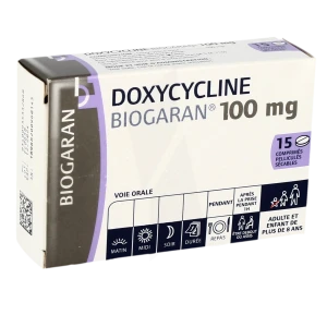Doxycycline Biogaran 100 Mg, Comprimé Pelliculé Sécable
